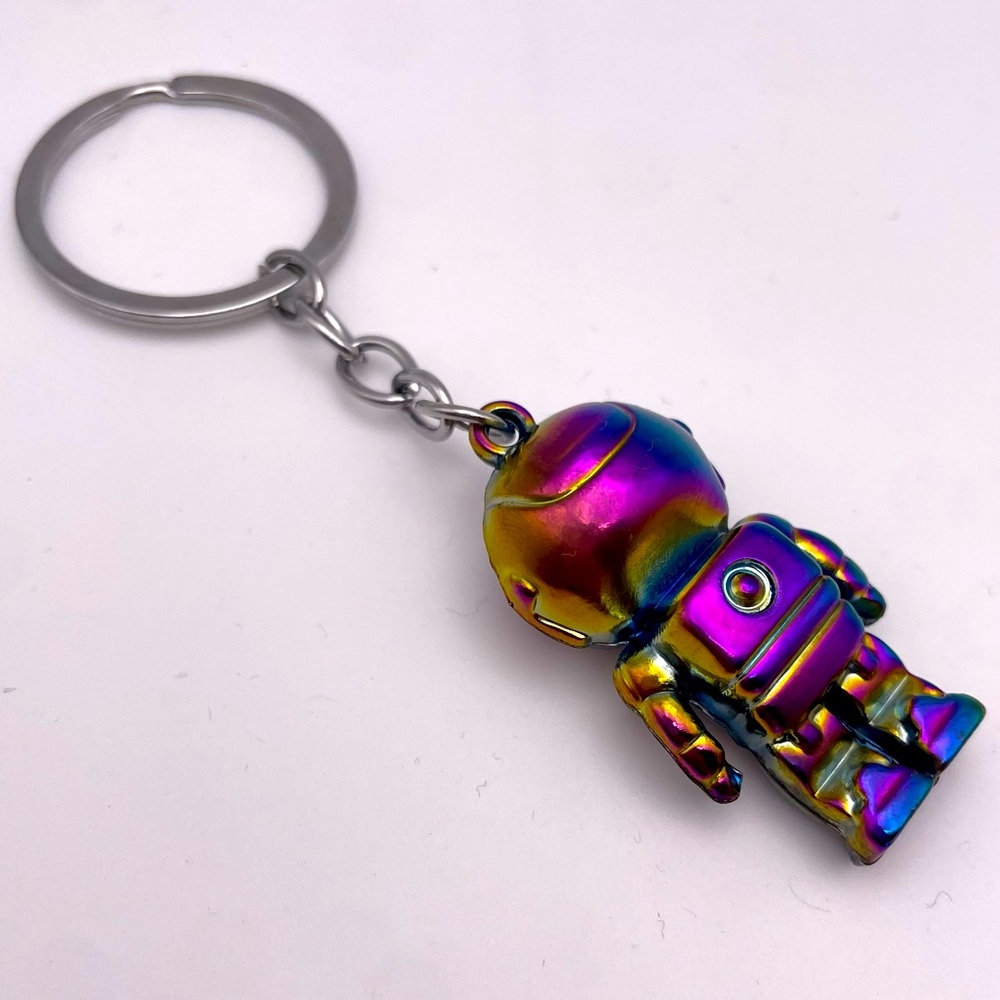 OIL SLICK ASTRONAUT | Bag Charm | Keychain (Brand New!) 💜✨ - Picture 5 of 8